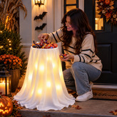 Adjustable Height Glowing Ghost Candy Bowl