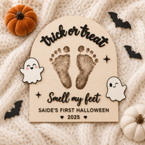 DIY Halloween Footprint Sign – Baby’s First Halloween Keepsake
