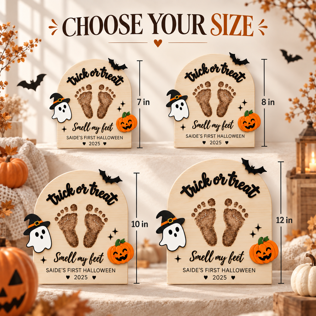 DIY Halloween Footprint Sign – Baby’s First Halloween Keepsake