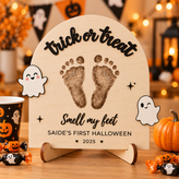 DIY Halloween Footprint Sign – Baby’s First Halloween Keepsake