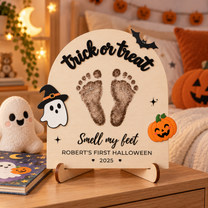 DIY Halloween Footprint Sign – Baby’s First Halloween Keepsake