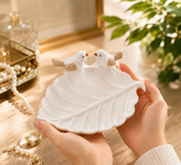 Handcrafted Bird Ceramic Ring Dish – Cute Jewelry Trinket Tray
