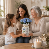 Personalized Birth Month Flower Vase – First Mom Then Grandma Now Great Grandma Gift