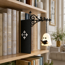 Personalized Book Tavern Lamp – Custom Bookshelf Light, Halloween Library Lamp & Gothic Book Nook Decor