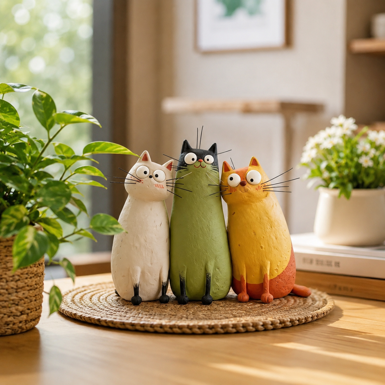 Quirky Cat Vase – Unique Cat Lover Gift & Whimsical Home Décor Accent