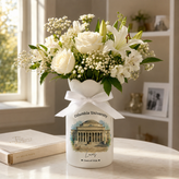 Custom University Vase – Personalized College Graduation Gift, Class of 2026 Keepsake