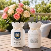 Personalized University College Graduation Gift Vase – Custom Class of 2026 Keepsake