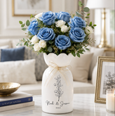 Custom Wedding Gifts Flower Vase – Personalized Engagement & Newlywed Couple Gift
