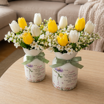 Personalized Daughter Flower Vase – Custom Mother Daughter Keepsake Gift