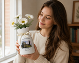 Custom University Vase – Personalized College Graduation Gift, Class of 2026 Keepsake
