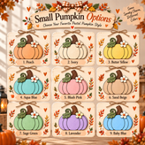 Custom Grandma & Grandpa Fall Pumpkin Door Hanger