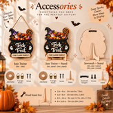 Personalized Trick or Treat Halloween Door Sign