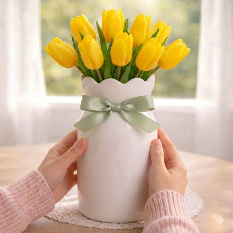 Personalized Birth Month Flower Vase – First Mom Then Grandma Now Great Grandma Gift