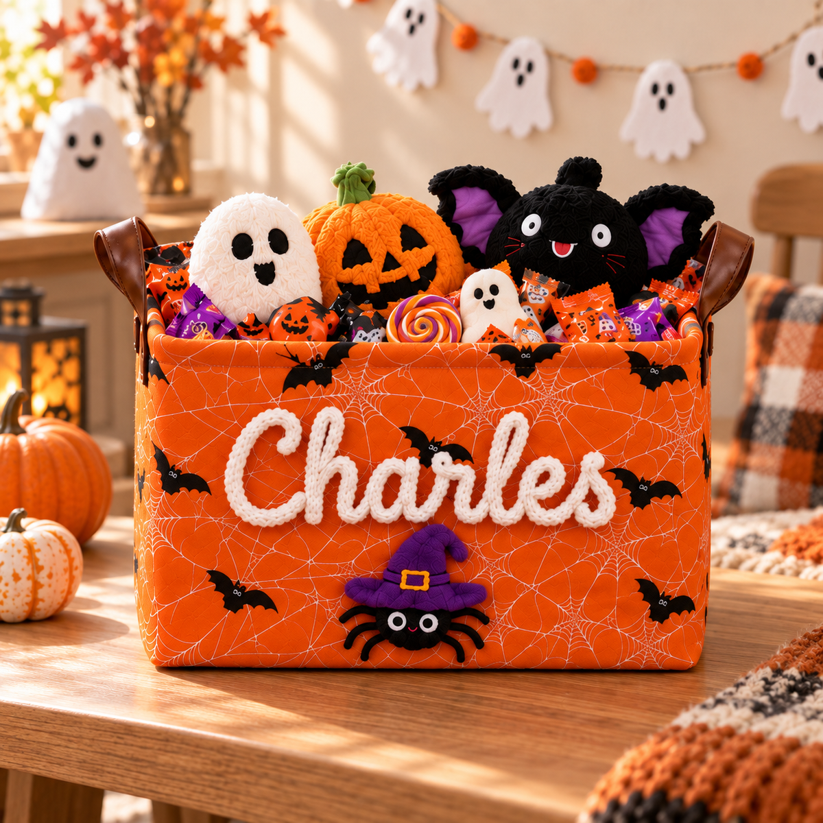 Personalized Halloween Boo Basket for Kids