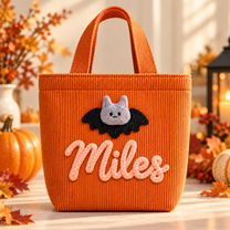 Halloween Candy Bag for Kids Personalized with Name