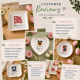 Personalised University College Graduation Gift Ring Dish, Custom Class of 2026 Keepsake