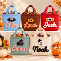 Halloween Candy Bag for Kids Personalized with Name