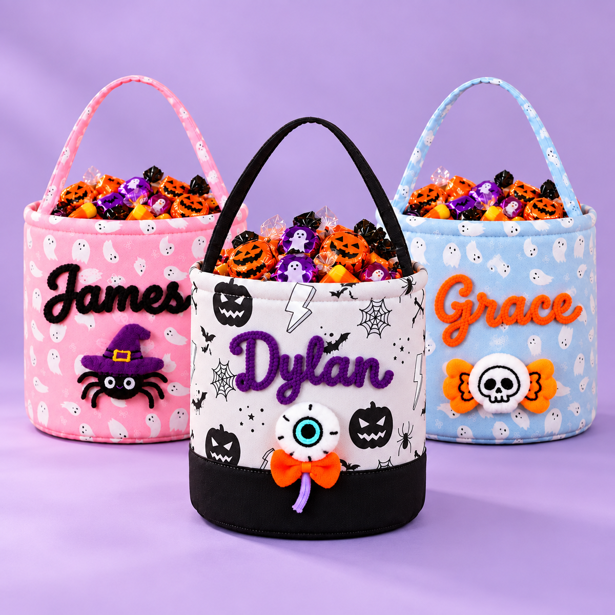 Personalized Halloween Candy Bag for Kids with Custom Name