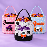 Personalized Halloween Candy Bag for Kids with Custom Name