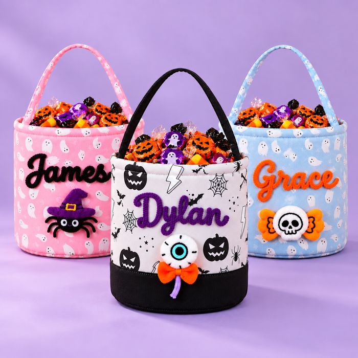 Personalized Halloween Candy Bag for Kids with Custom Name