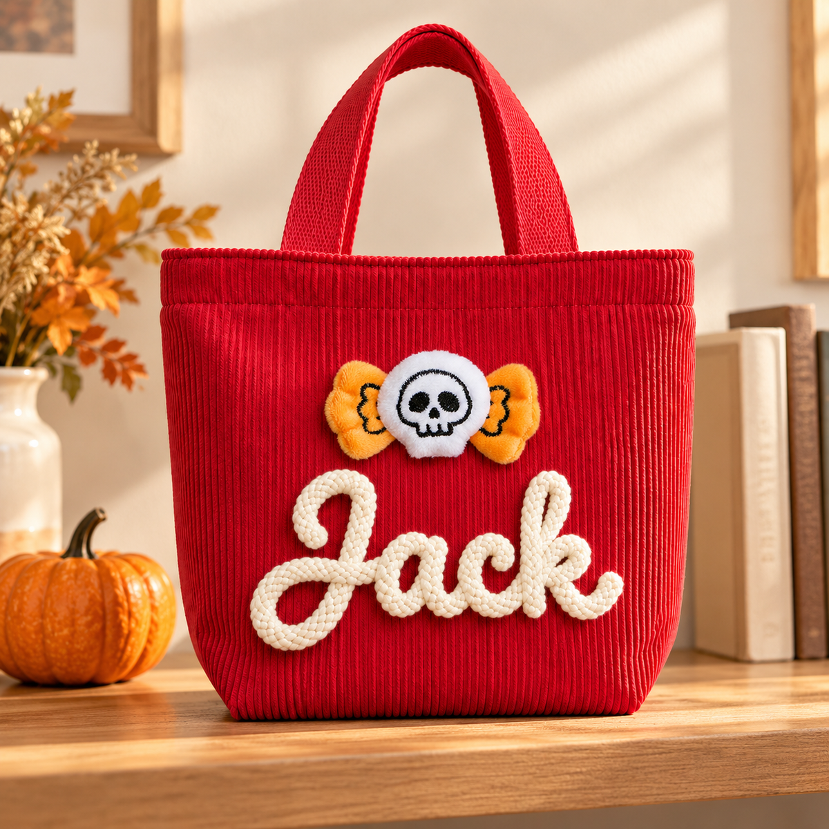 Halloween Candy Bag for Kids Personalized with Name