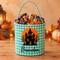 Personalized Halloween Basket for Kids – Trick or Treat Bag