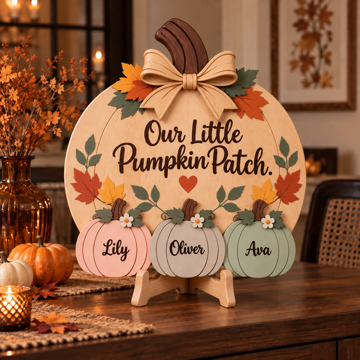 Personalized Grandma & Grandpa’s Pumpkin Patch Door Hanger
