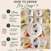 Custom Engagement Ring Dish, Personalized Photo Wedding Keepsake Gift