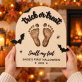 DIY Halloween Footprint Sign – Baby’s First Halloween Keepsake