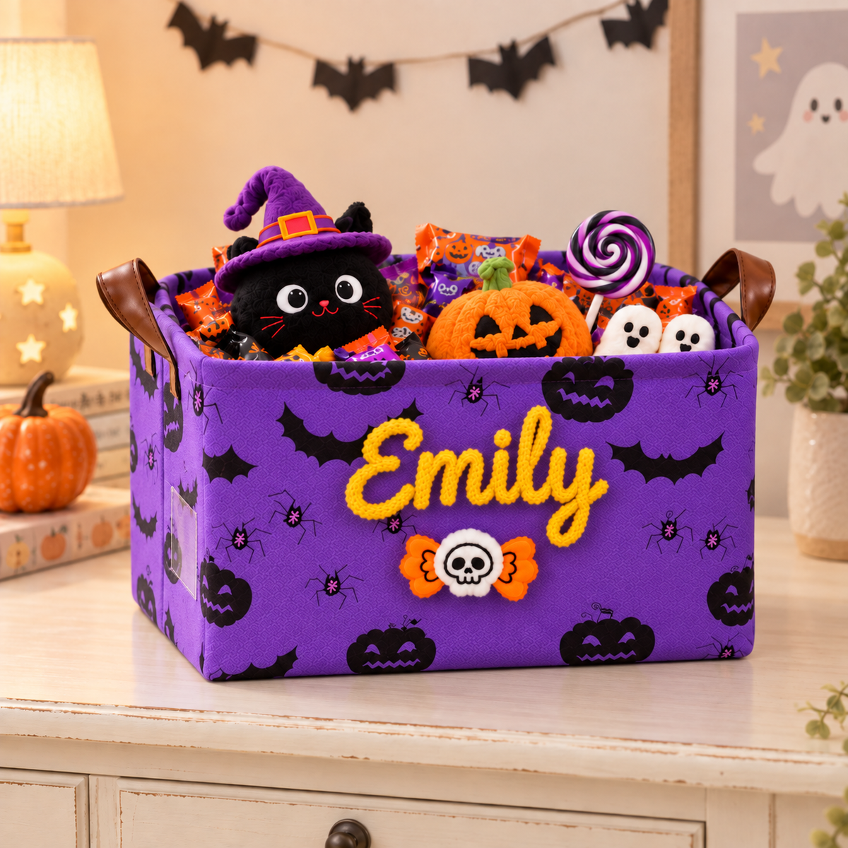 Personalized Halloween Boo Basket for Kids