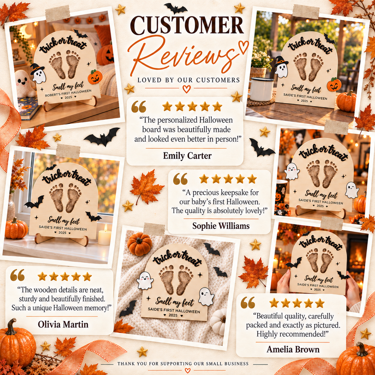 DIY Halloween Footprint Sign – Baby’s First Halloween Keepsake