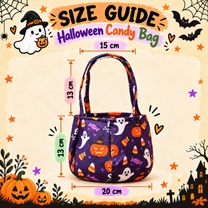 Custom Name Embroidery Halloween Basket for Kids