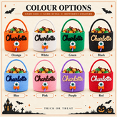 Personalized Halloween Treat Basket for Trick-or-Treating