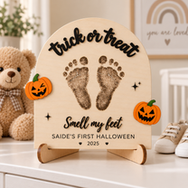 DIY Halloween Footprint Sign – Baby’s First Halloween Keepsake