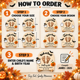 DIY Halloween Footprint Sign – Baby’s First Halloween Keepsake