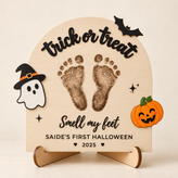DIY Halloween Footprint Sign – Baby’s First Halloween Keepsake