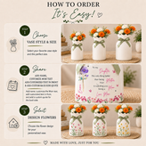 Personalized Daughter Flower Vase – Custom Mother Daughter Keepsake Gift