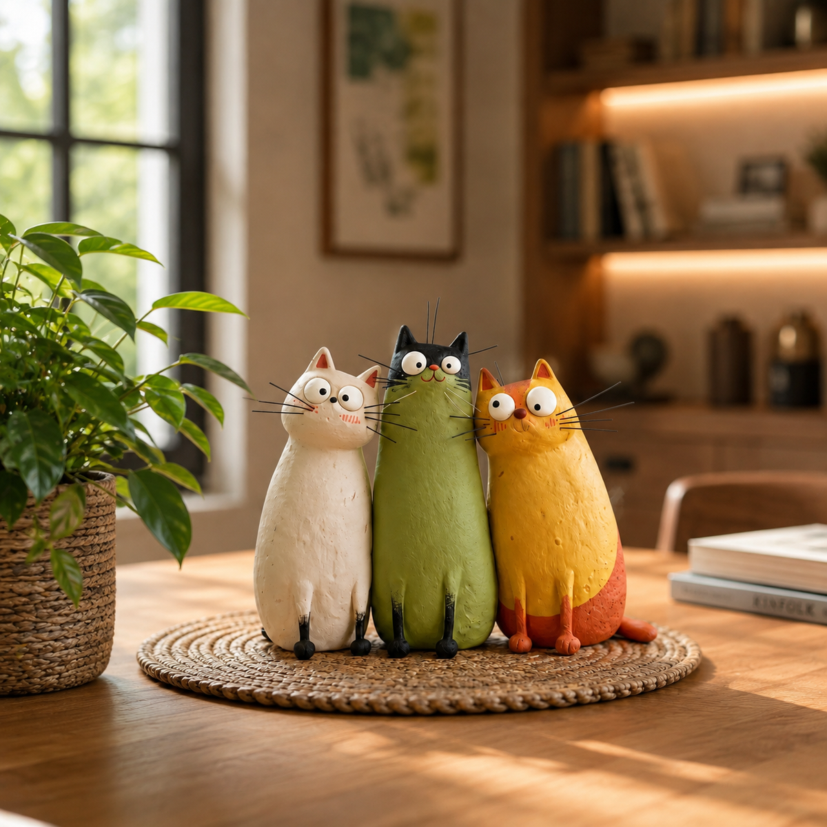 Quirky Cat Vase – Unique Cat Lover Gift & Whimsical Home Decor Accent