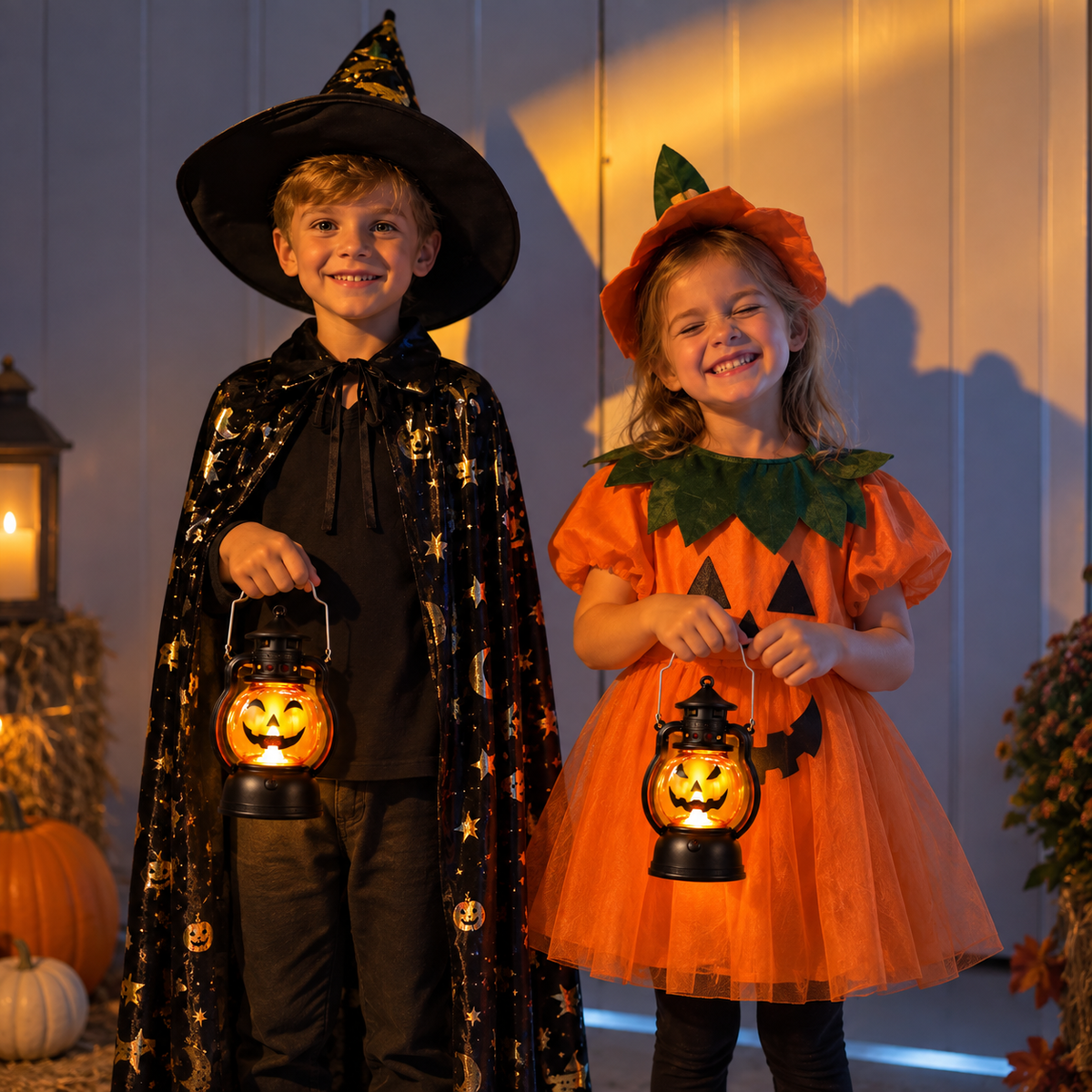 Halloween Lantern – Retro Pumpkin Light for Kids