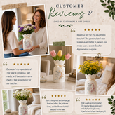 Custom Flower Pot Thank You for Helping Me Grow – Personalized Teacher Appreciation Gift
