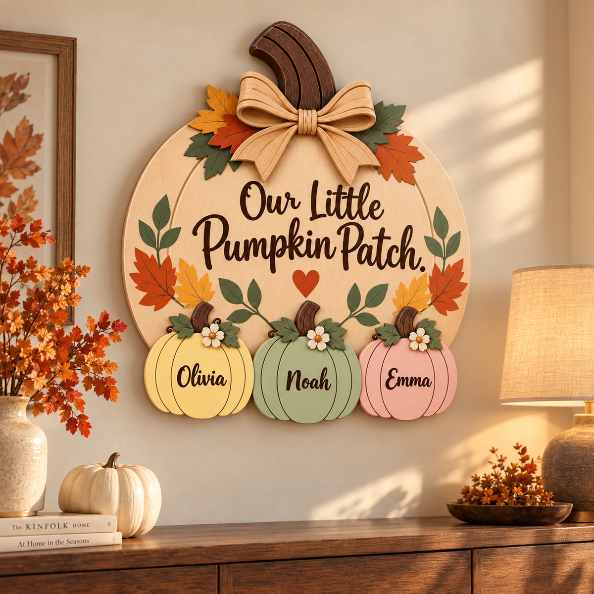 Personalized Grandma & Grandpa’s Pumpkin Patch Door Hanger