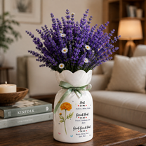 Personalized Great Grandfather Flower Vase – Custom Father’s Day Gift from Grandkids