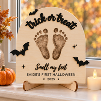 DIY Halloween Footprint Sign – Baby’s First Halloween Keepsake
