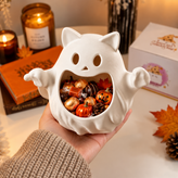 Halloween Ghost Candy Bowl – Cute Spooky Treat Holder for Halloween Displays