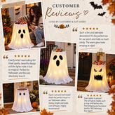 Adjustable Height Glowing Ghost Candy Bowl