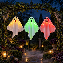 LED Glowing Hanging Ghost Decoration