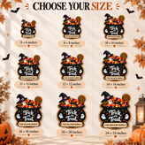 Personalized Trick or Treat Halloween Door Sign