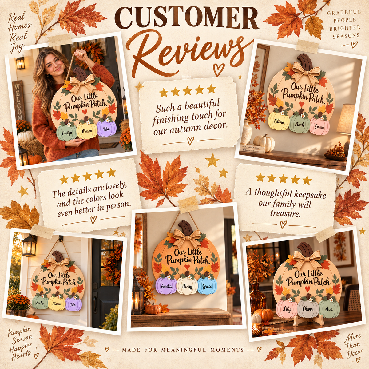 Personalized Grandma & Grandpa’s Pumpkin Patch Door Hanger