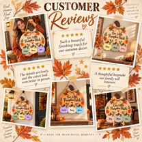Personalized Grandma & Grandpa’s Pumpkin Patch Door Hanger