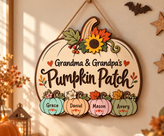 Personalized Pumpkin Patch Sign for Grandma & Grandpa